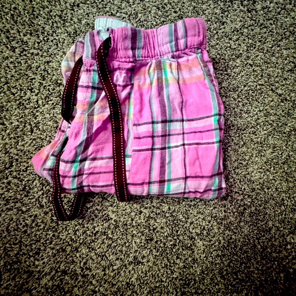 Pink Plaid Pajama Pants